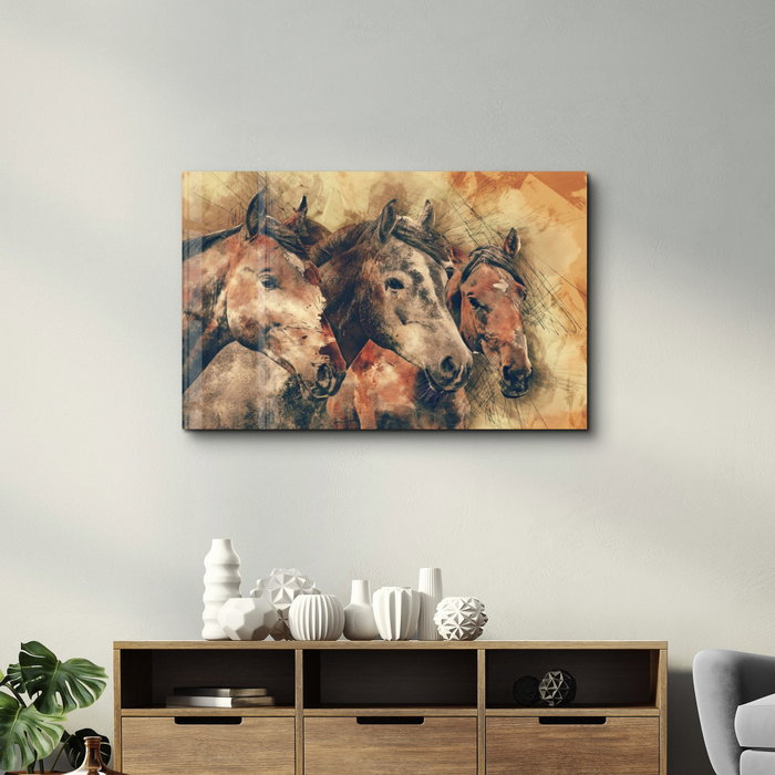 Wallity Pintura Decorativa de Vidrio Templado 46 x 72 cm